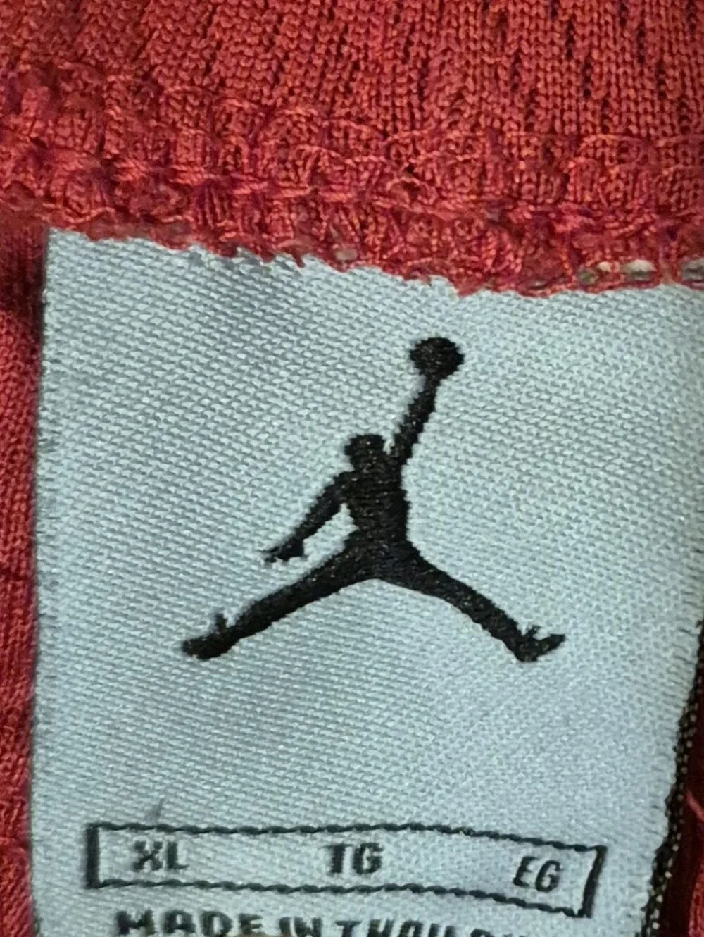 Jordan Men’s Red Athletic Basketball Shorts with White Jumpman Mens Sz XL